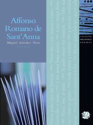 cover image of Melhores poemas Affonso Romano de Sant'Anna